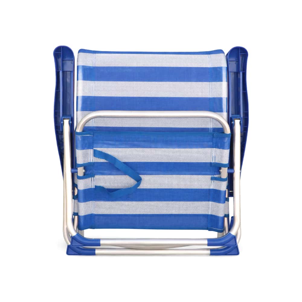 Silla de playa plegable aluminio fibreline rayas azul y blanco Casa y Menaje - Miniatura 3