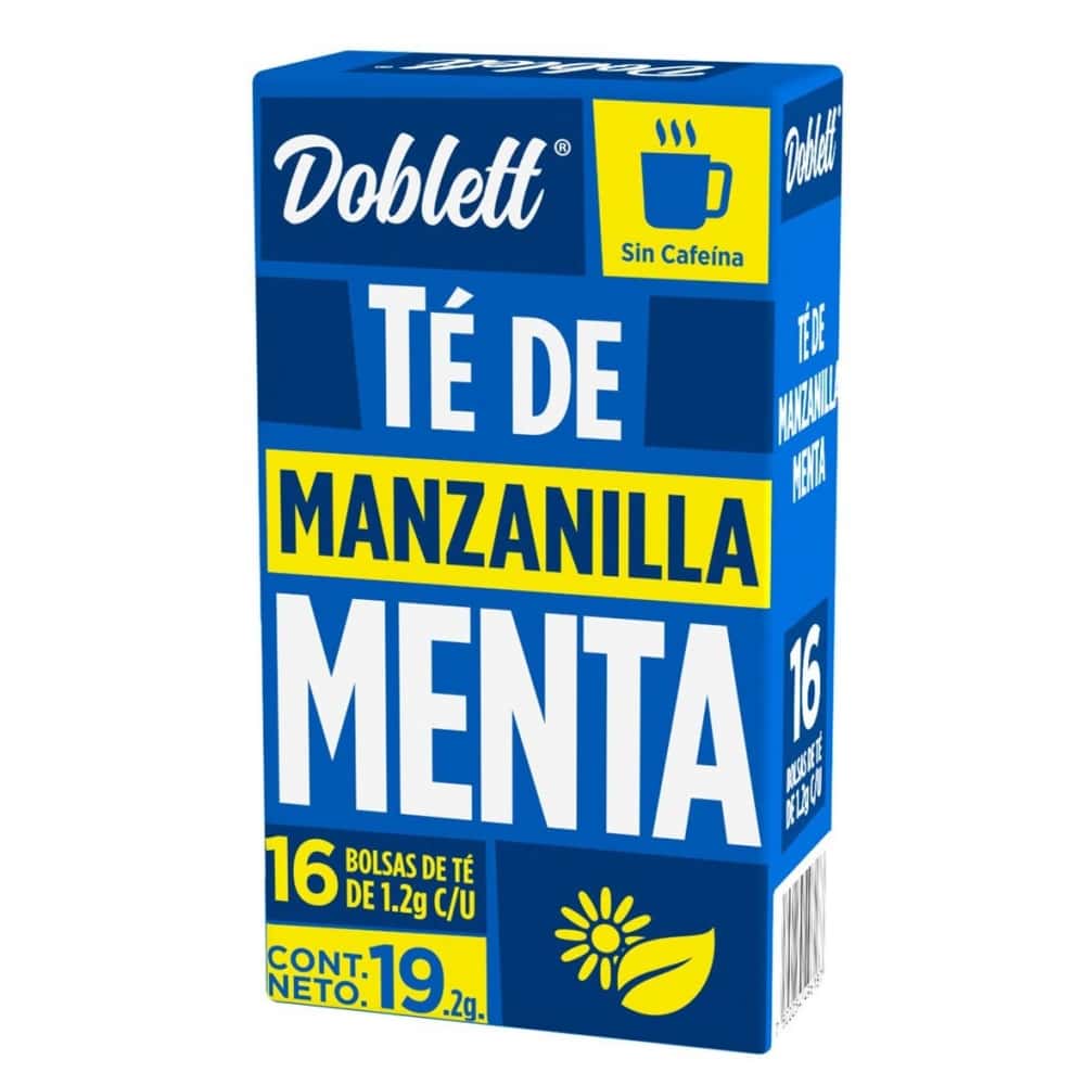 Té de manzanilla menta sin cafeína Doblett (19.2 g) - Miniatura 1
