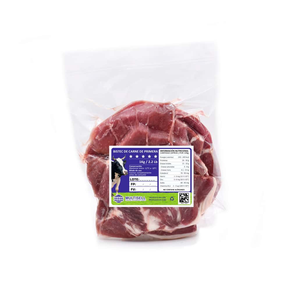 Bistec de carne de primera de res Multisell (1 kg / 2.2 lb) - Miniatura 3