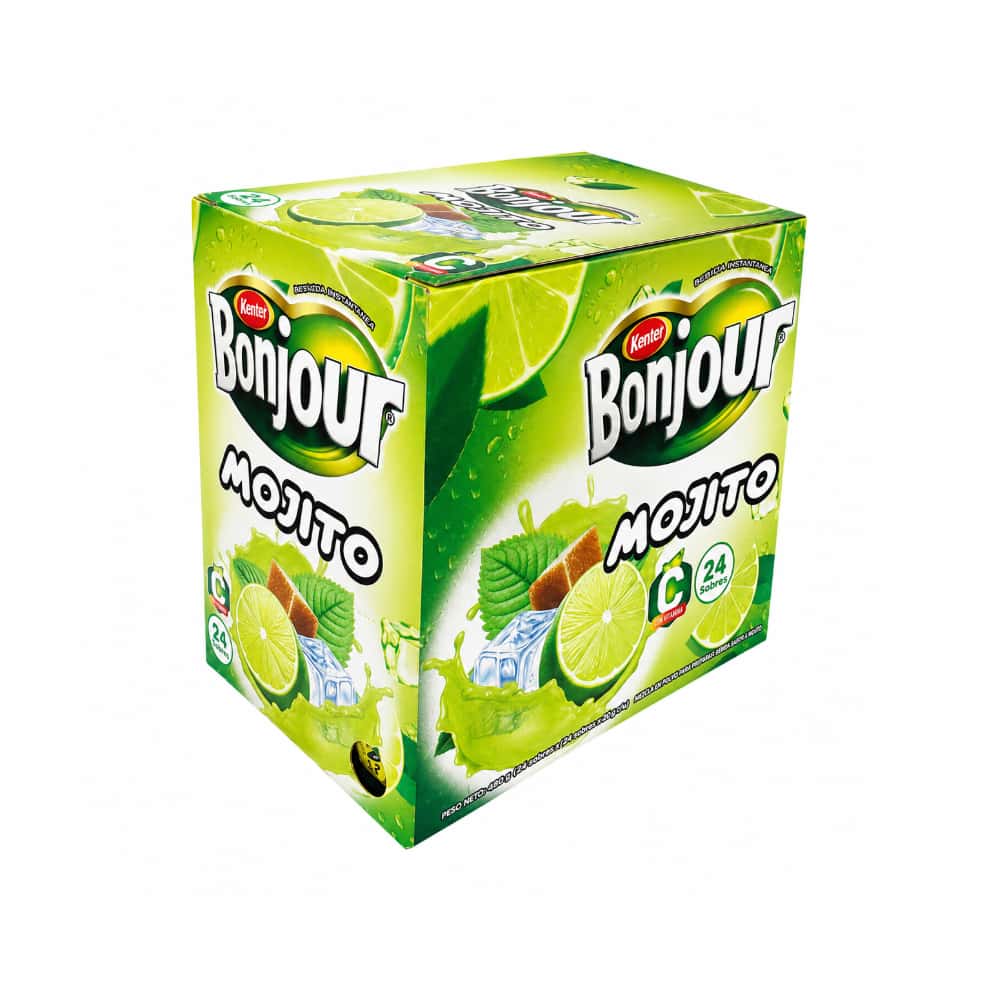 Refresco instantáneo sabor mojito Bonjour Kenter (24 x 10 g) - Miniatura 1
