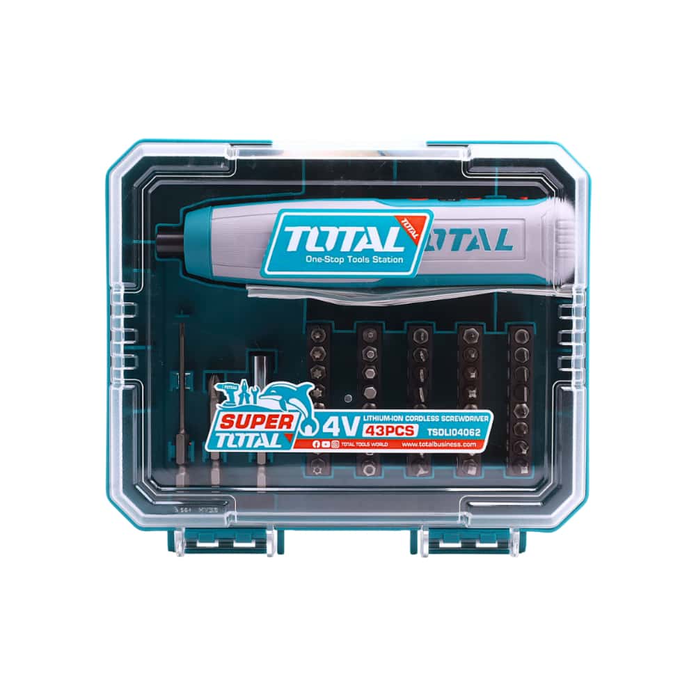 Destornillador inalámbrico de 4 V con juego de puntas de 43 piezas Total Tools TSDLI04062 - Miniatura 5