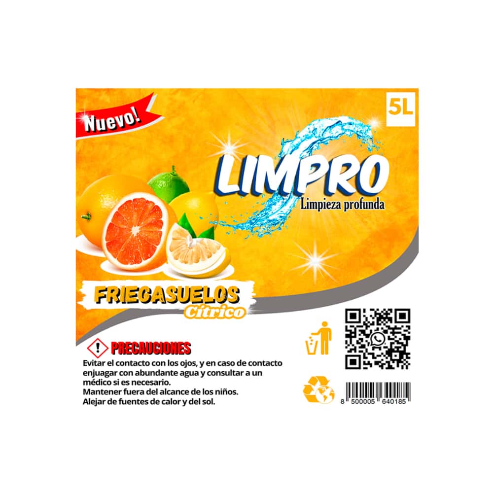 Friegasuelos cítrico Limpro (5 L) - Miniatura 6