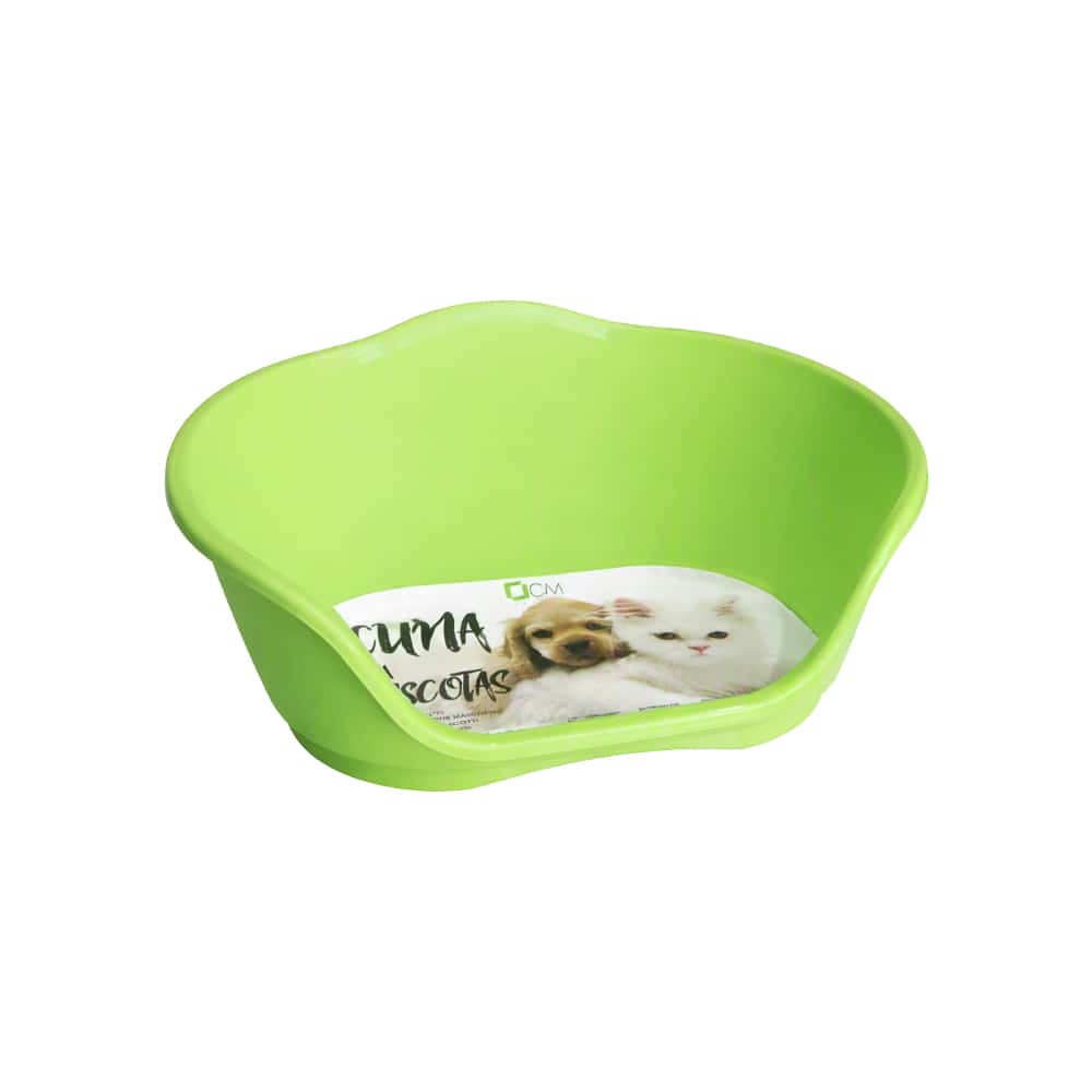 Cuna de plástico verde para mascotas de 65 cm x 41 cm Casa y Menaje - Miniatura 3