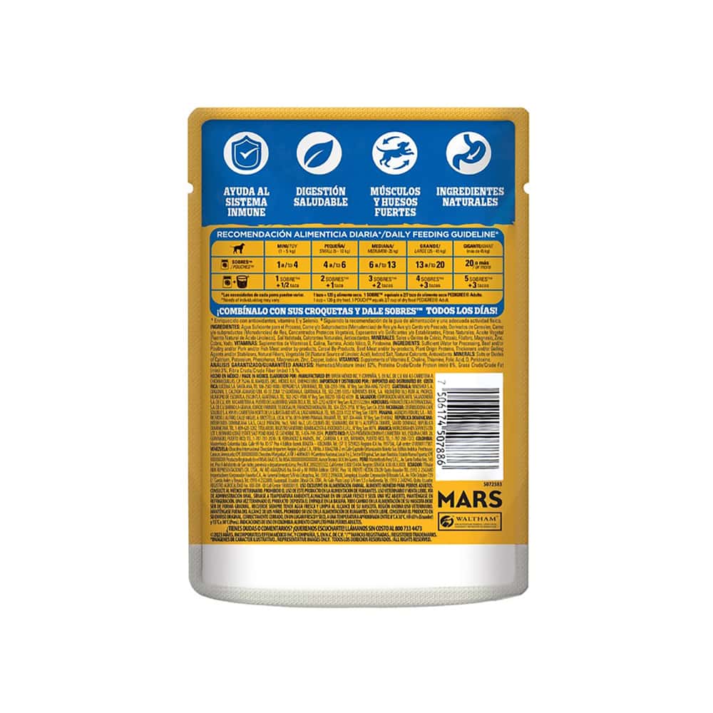 Comida para perros adultos con pollo en paté Pedigree (85 g / 2.99 oz) - Miniatura 5