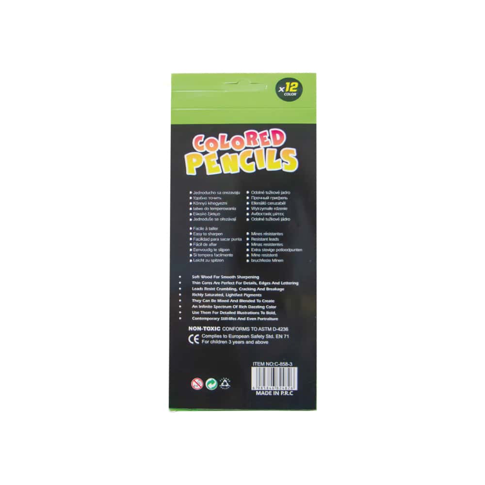 Lápices de colores solubles en agua A+Bozic (12 U) - Miniatura 2