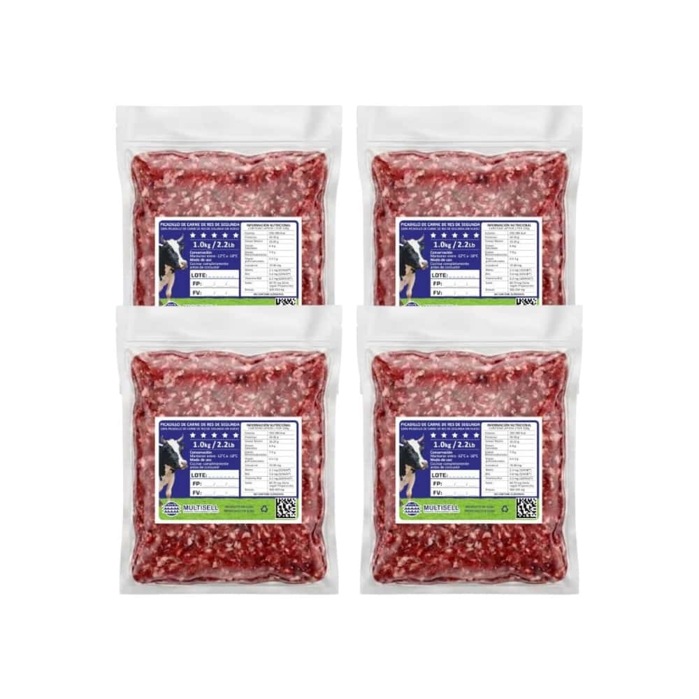Picadillo de carne de res de segunda Multisell (4 x 1.0 kg / 2.2 lb) - Miniatura 1