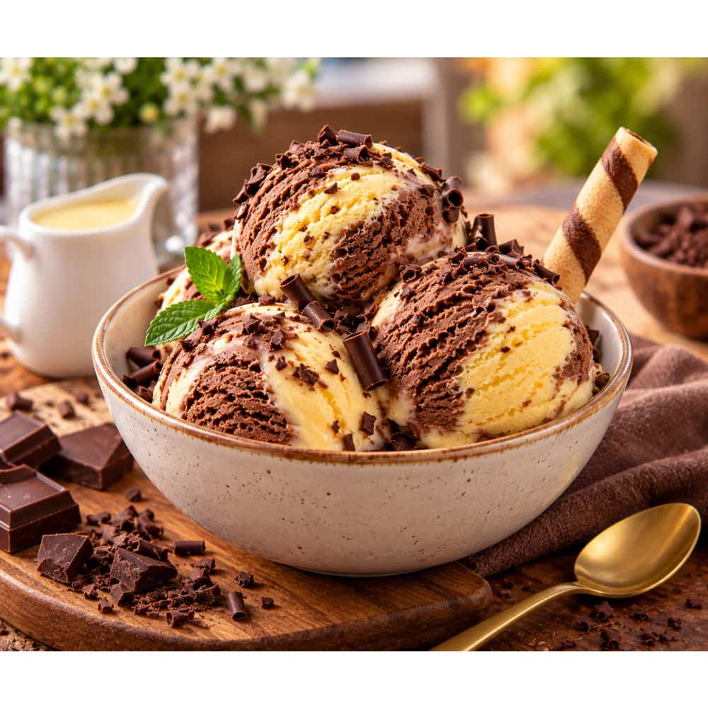 Helado doble crema sabor chocolate y mantecado Alask (4 L) - Miniatura 4