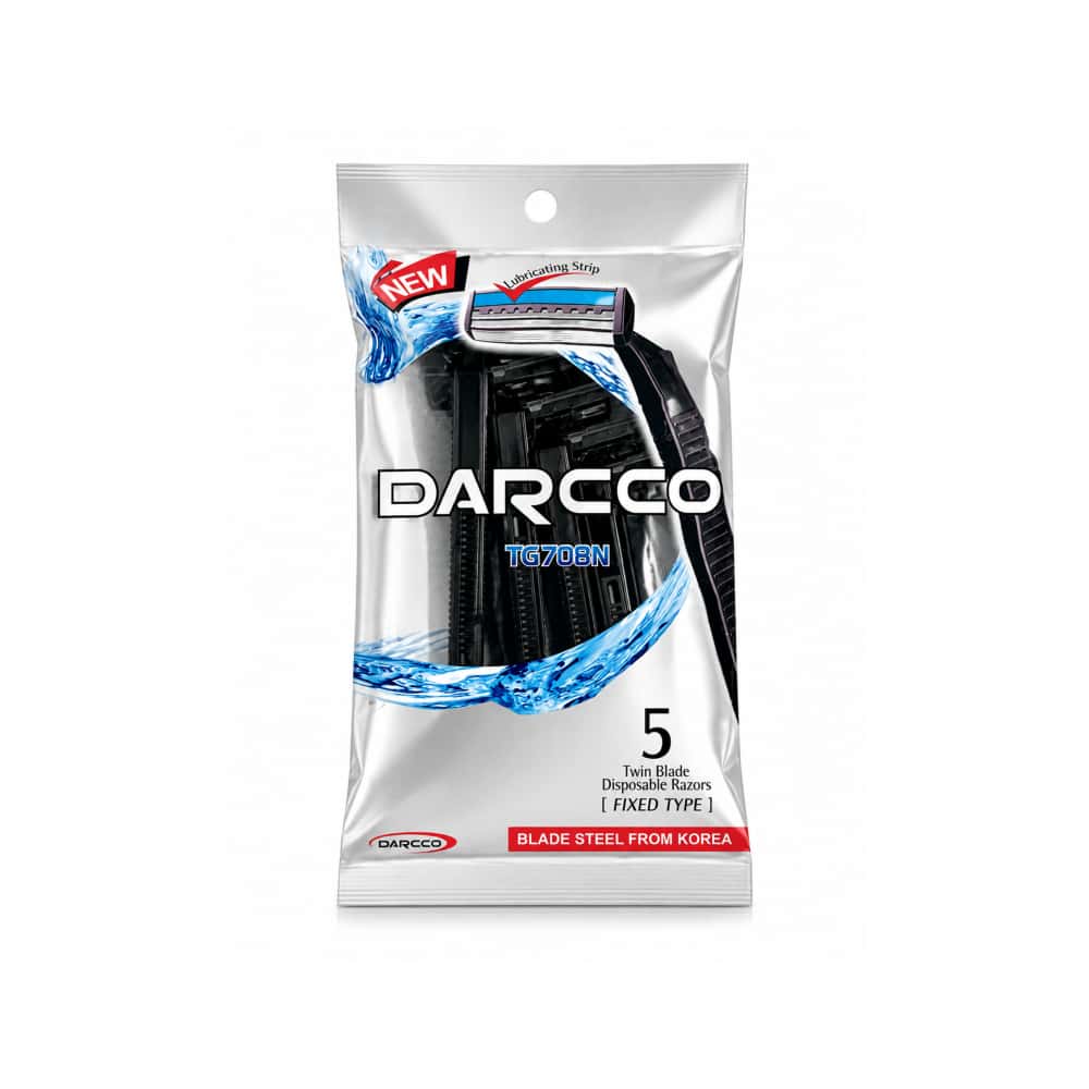 Paquete de maquinillas de afeitar desechables Darcco TG708N (5 U) - Miniatura 1