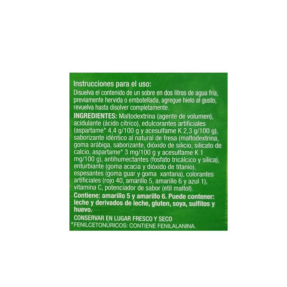 Refresco instantáneo sabor fresa Zuko (104 g / 3.67 oz) - Miniatura 2