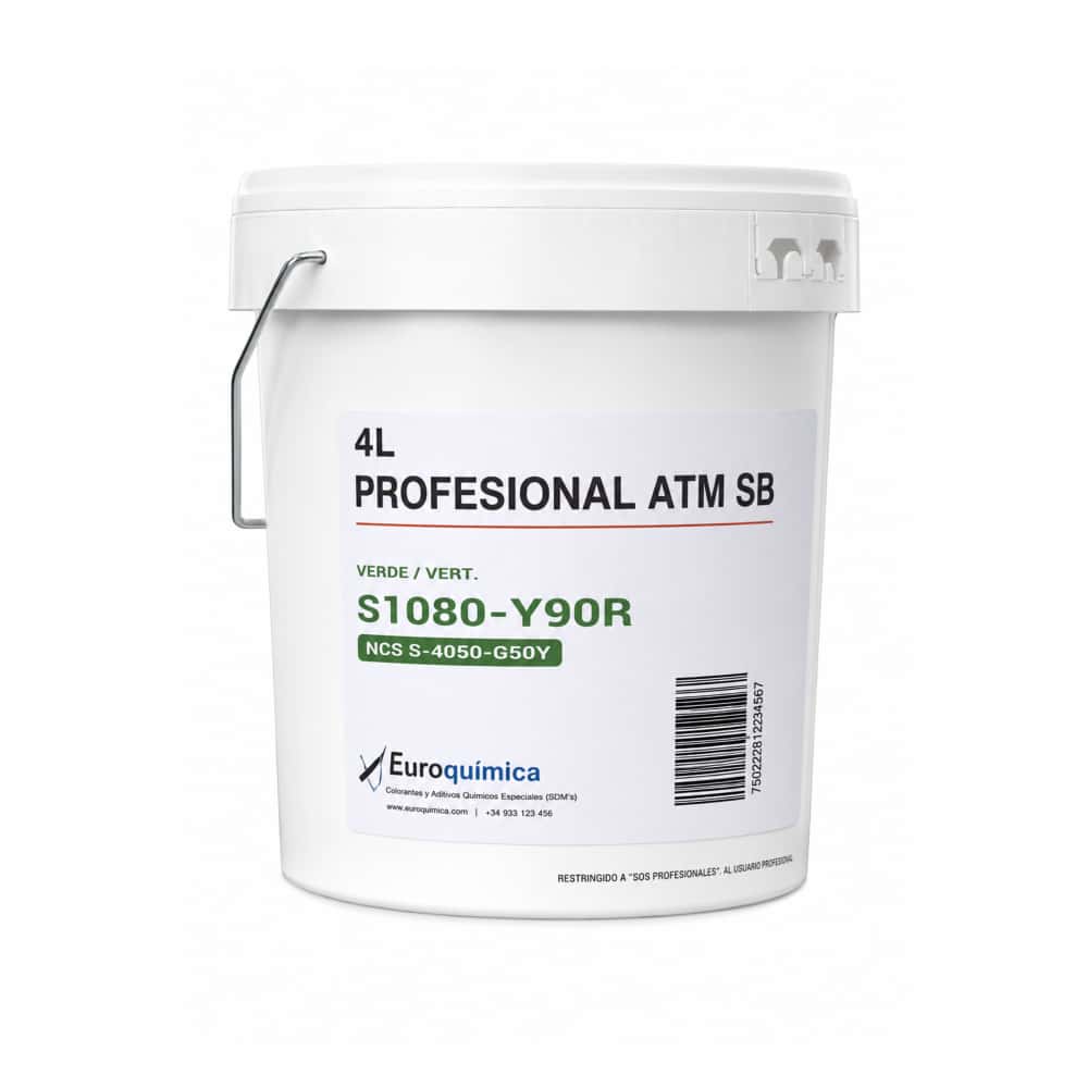 Pintura profesional color verde Euroquímica (4 L) - Miniatura 2