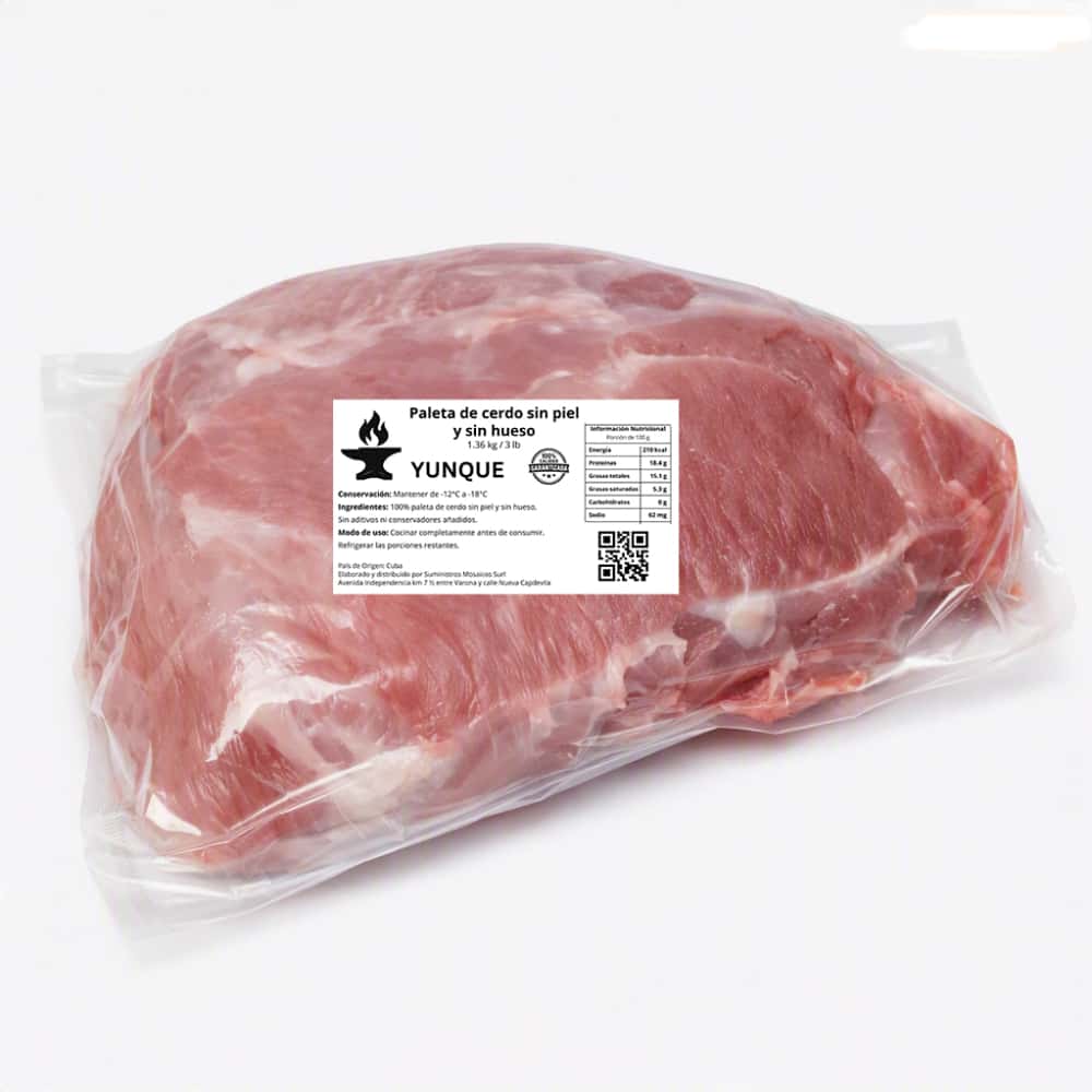 Paleta de cerdo sin piel y sin hueso Yunque (1.36 kg / 3 lb) - Miniatura 2