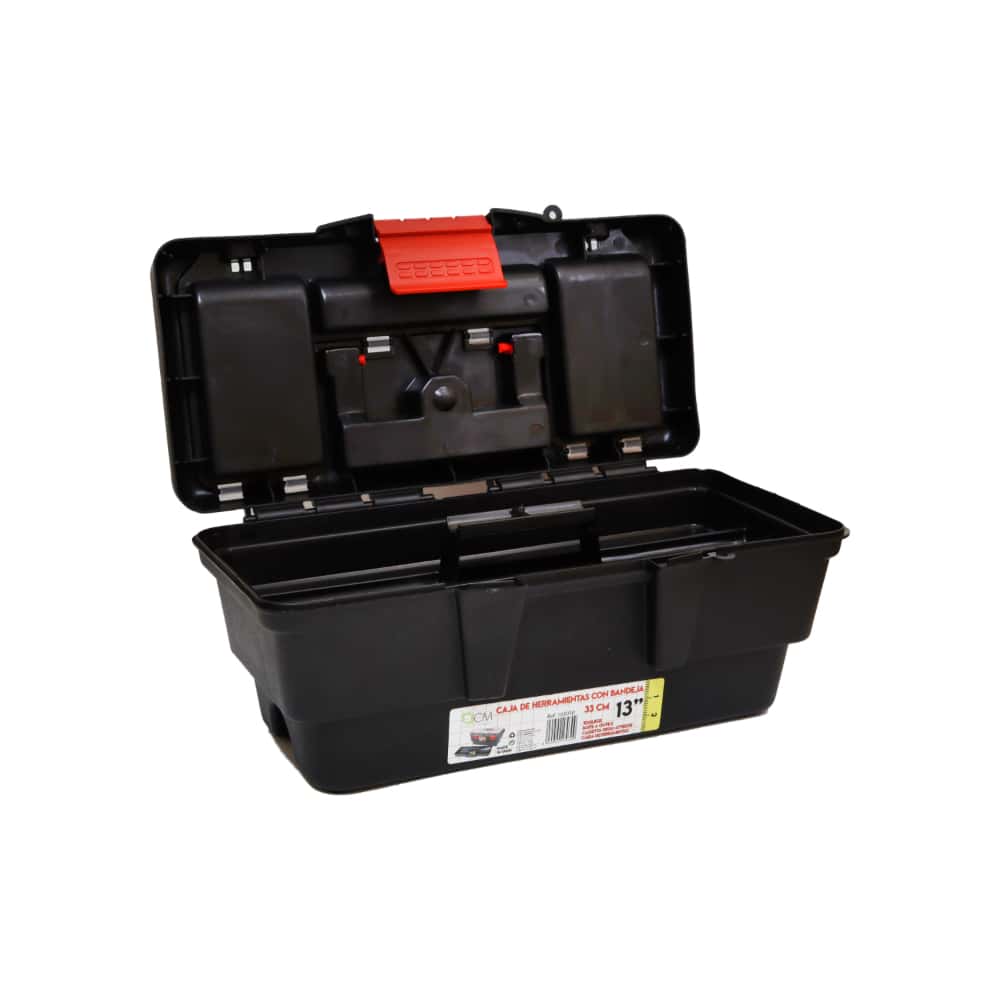 Caja de herramientas de plástico con bandeja de 13" Casa y Menaje - Miniatura 2