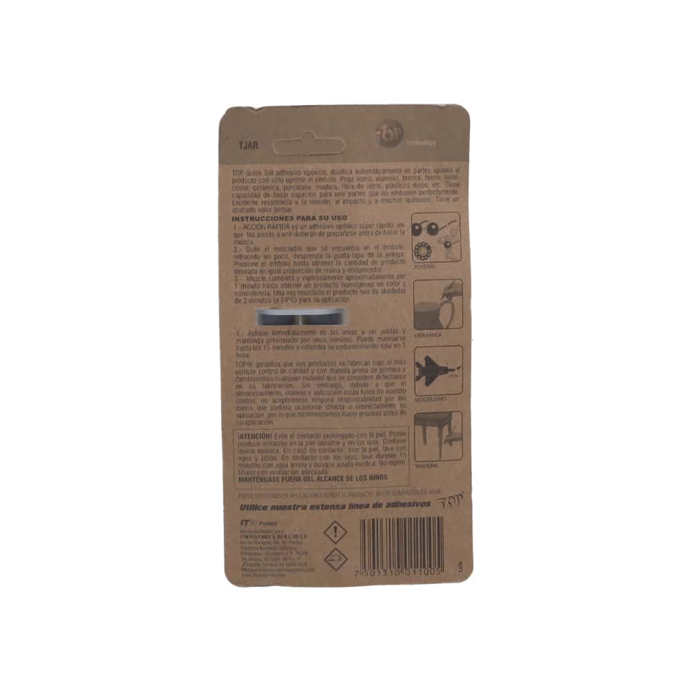 Pegamento adhesivo epóxido transparente Top (25 ml) - Miniatura 4