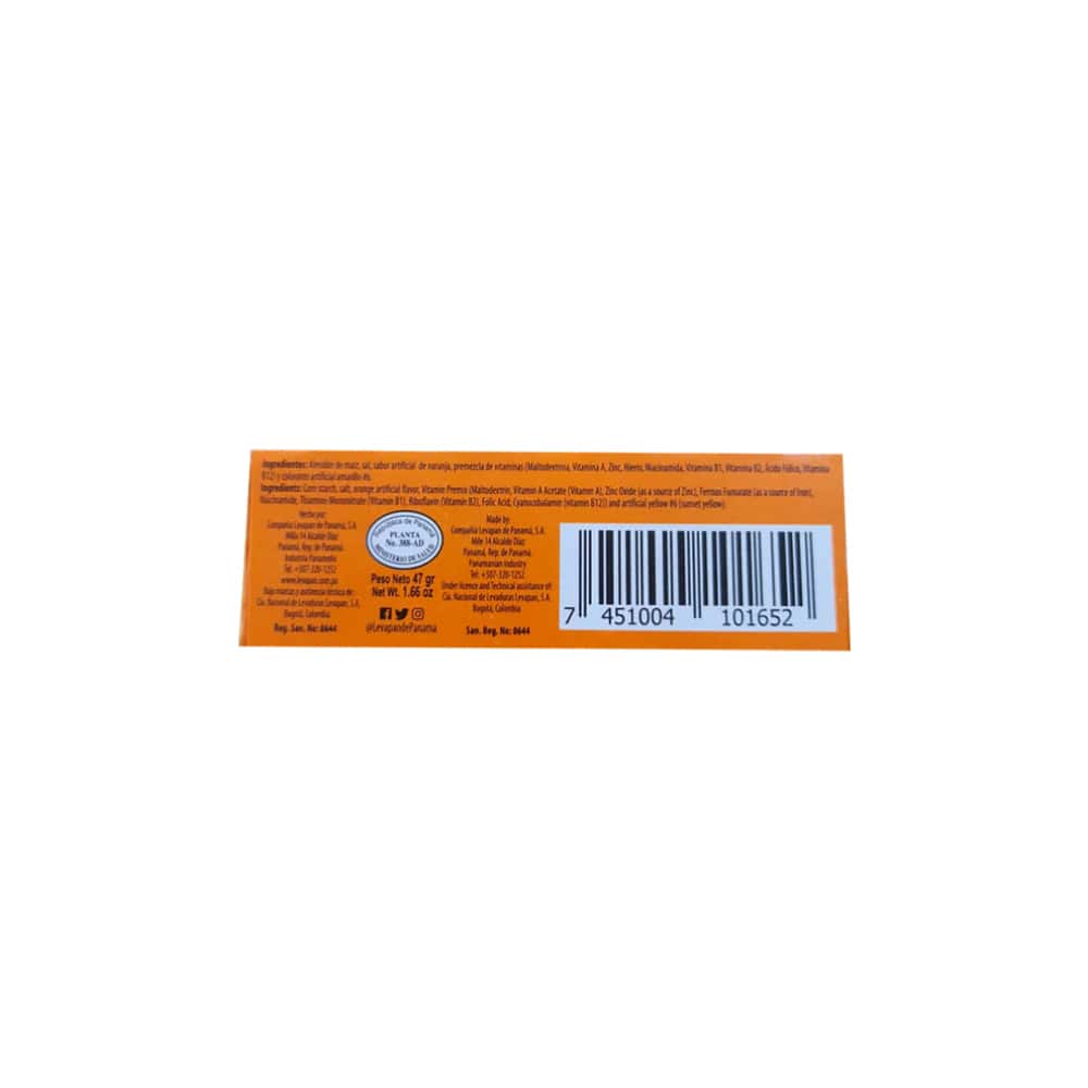 Crema de maicena con sabor a naranja Levapan (47 g / 1.66 oz) - Miniatura 2