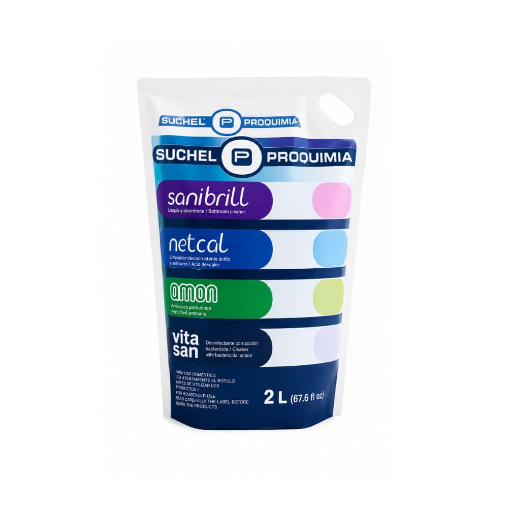 Detergente para baños con triple acción Netcal Suchel Proquimia (2 kg / 4.40 lb) - Miniatura 1