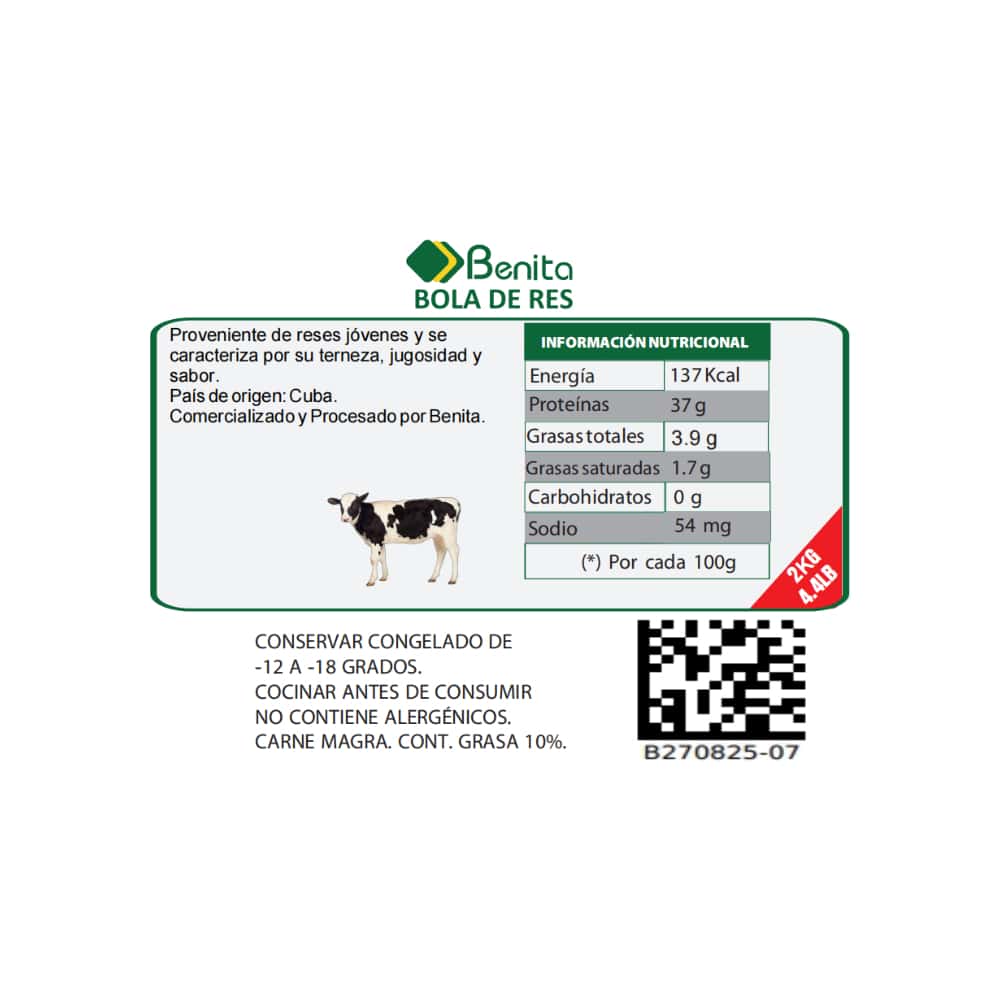 Bola de res Benita (2 kg / 4.4 lb) - Miniatura 3