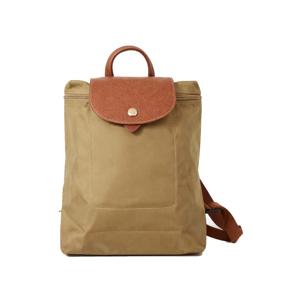Mochila convertible de nailon soil con detalles en camel Isabella (1 U) - Miniatura 3