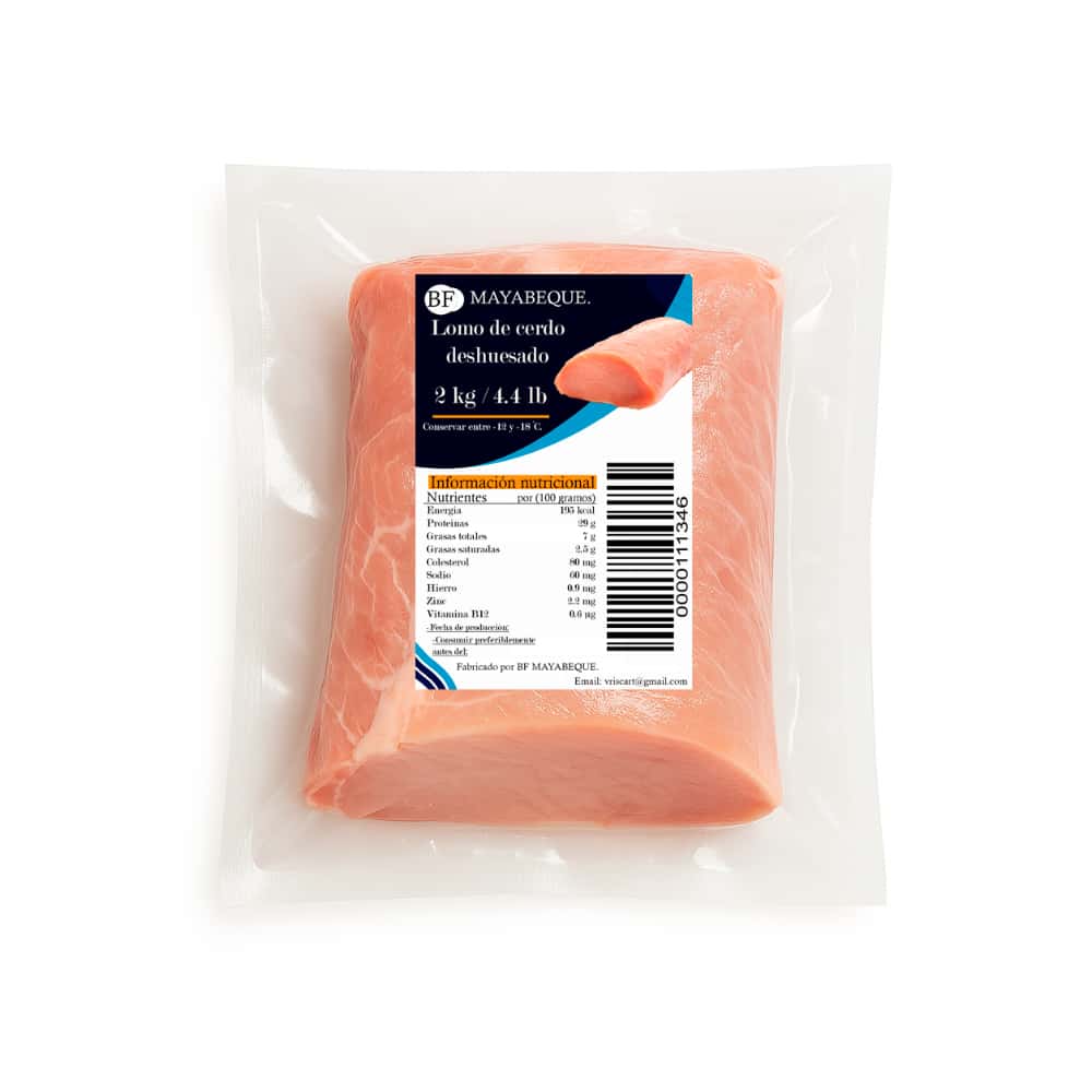 Lomo de cerdo deshuesado BF Mayabeque (2 kg / 4.4 lb) - Miniatura 3