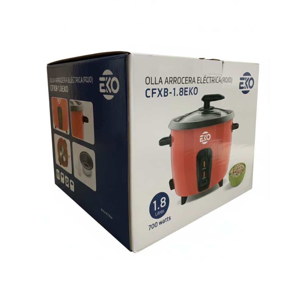 Olla arrocera eléctrica color rojo 1.8 L / 700 W 110 V/ 60 Hz CFXB-1.8 EKO - Miniatura 3