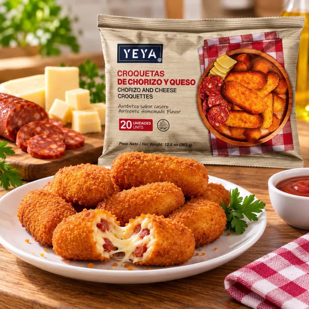 Croquetas de Chorizo y Queso YEYA (363 g / 12.8 oz) - Miniatura 5