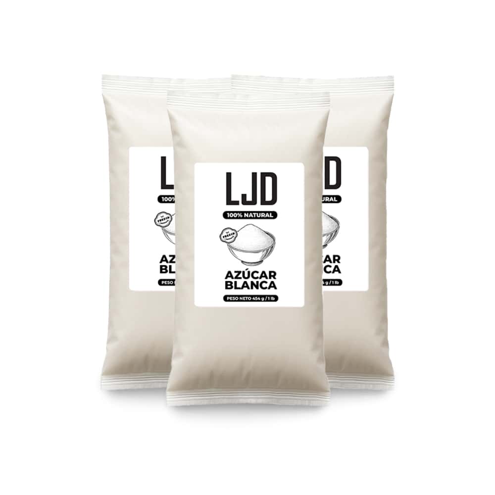 Azúcar blanca LJD (3 x 454 g / 1 lb) - Miniatura 1