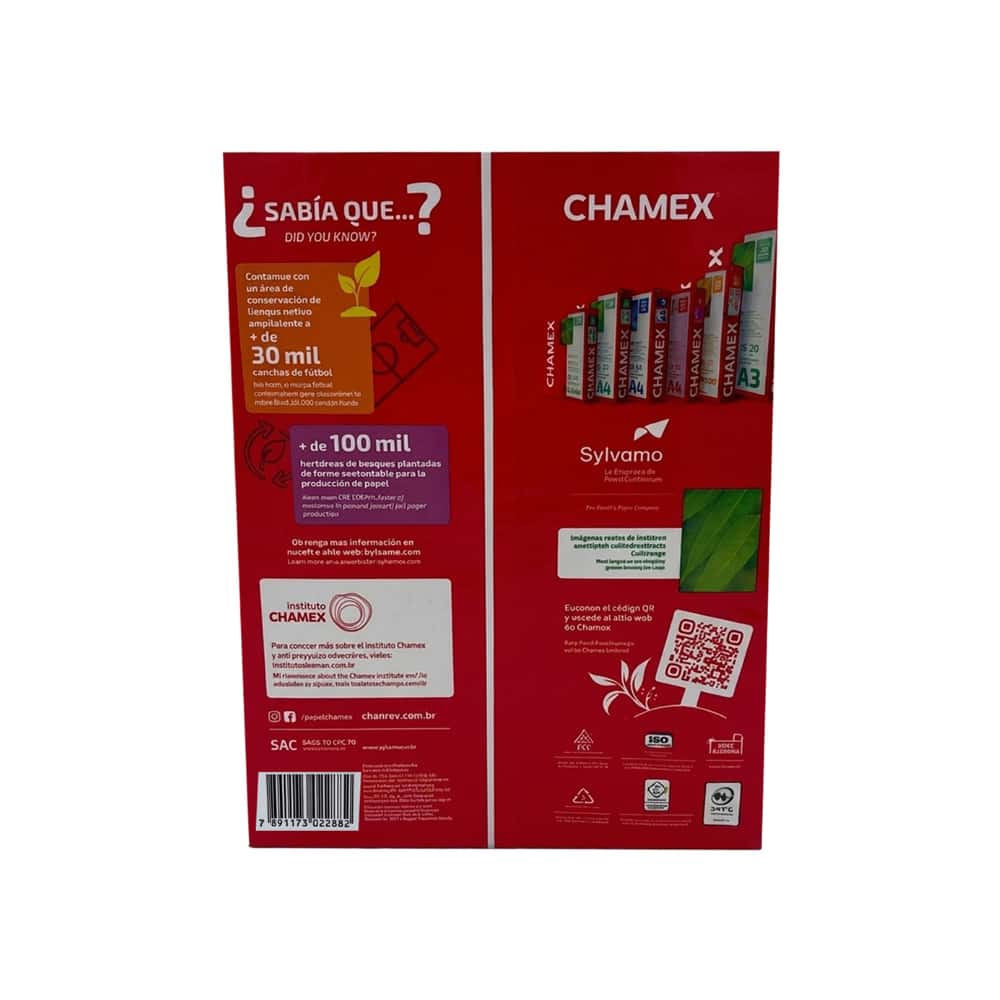 Paquete de hojas blancas Carta 75 g/m² Chamex (500 U) - Miniatura 2