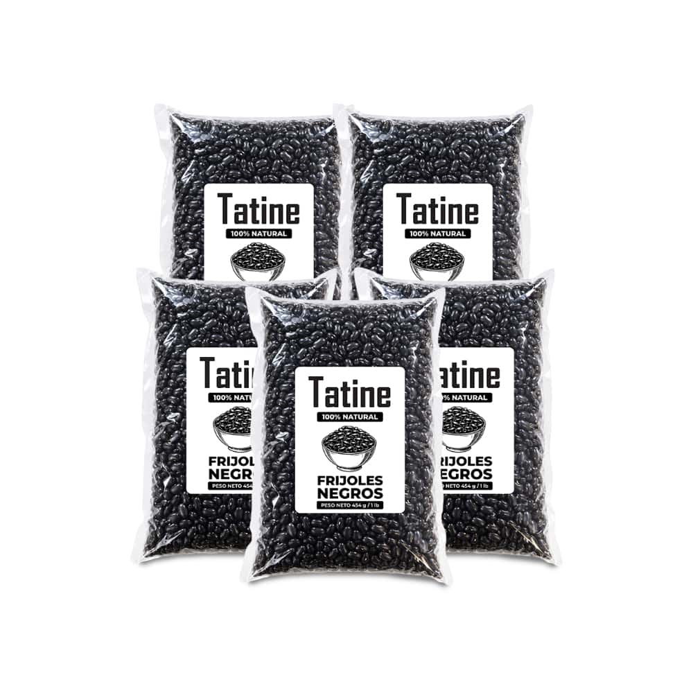 Frijoles negros Tatine (5 x 454 g / 1 lb) - Miniatura 1
