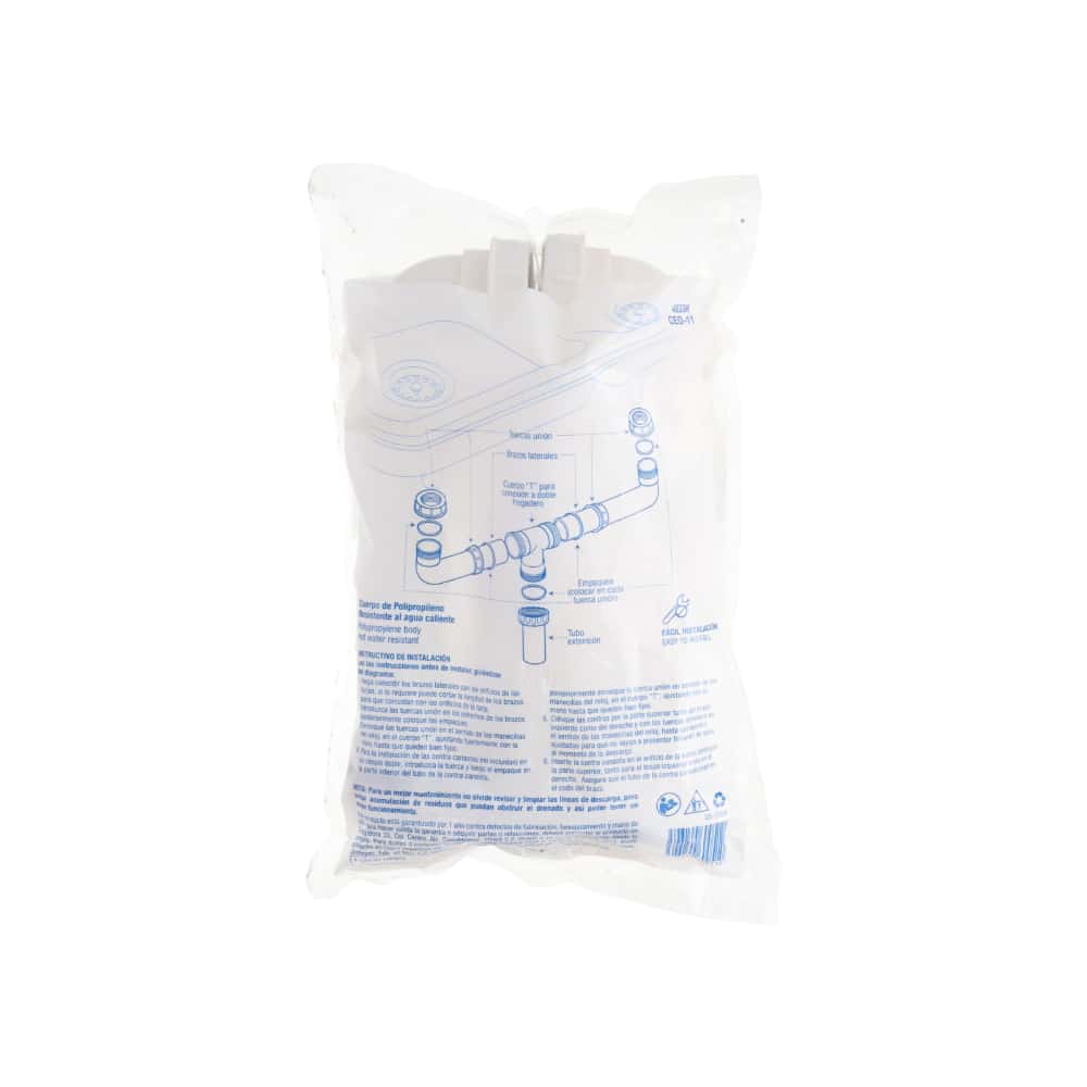 Cifa doble de fregadero 1 1/2 pulgadas Foset - Miniatura 2