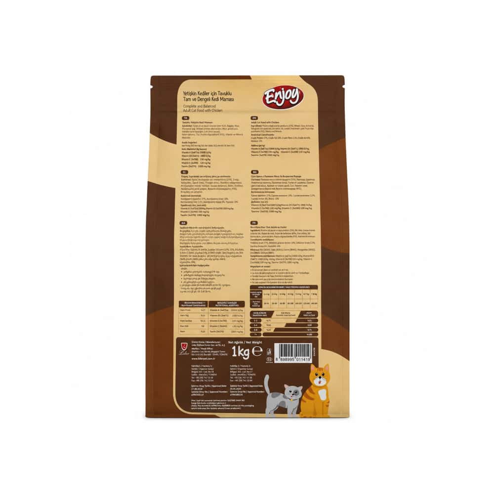 Comida para gatos adultos Enjoy (1 kg / 2.2 lb) - Miniatura 2