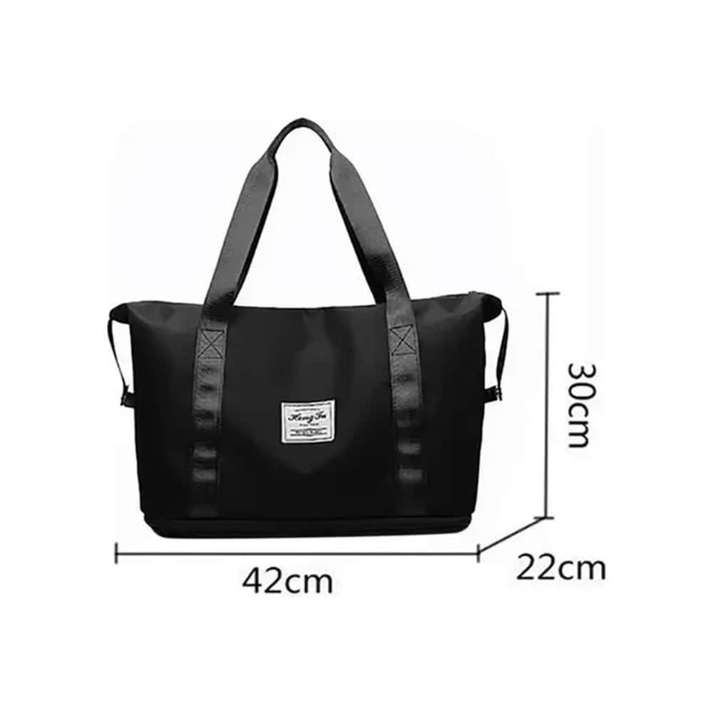 Bolso expandible color negro Fashion - Miniatura 4