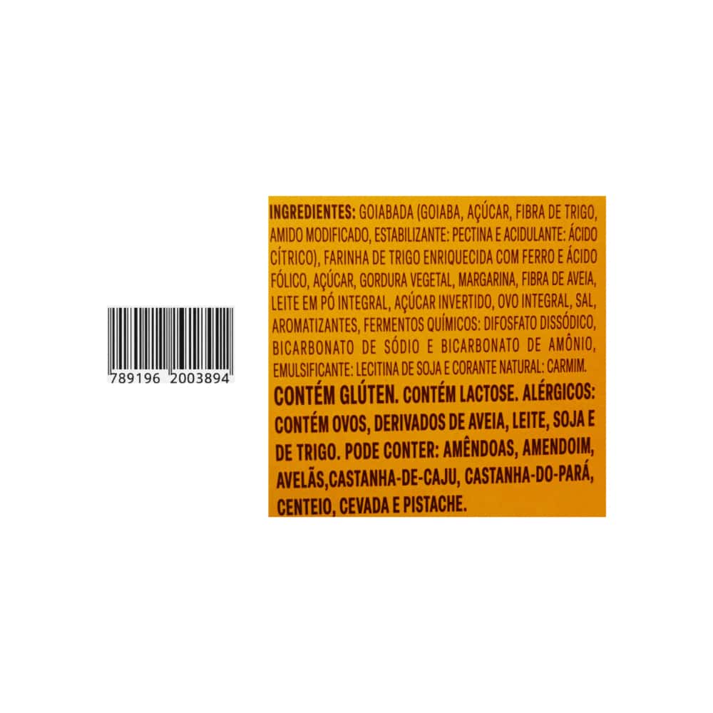 Bizcocho con relleno a sabor guayaba Bauducco (6 x 30 g / 1.05 oz) - Miniatura 3