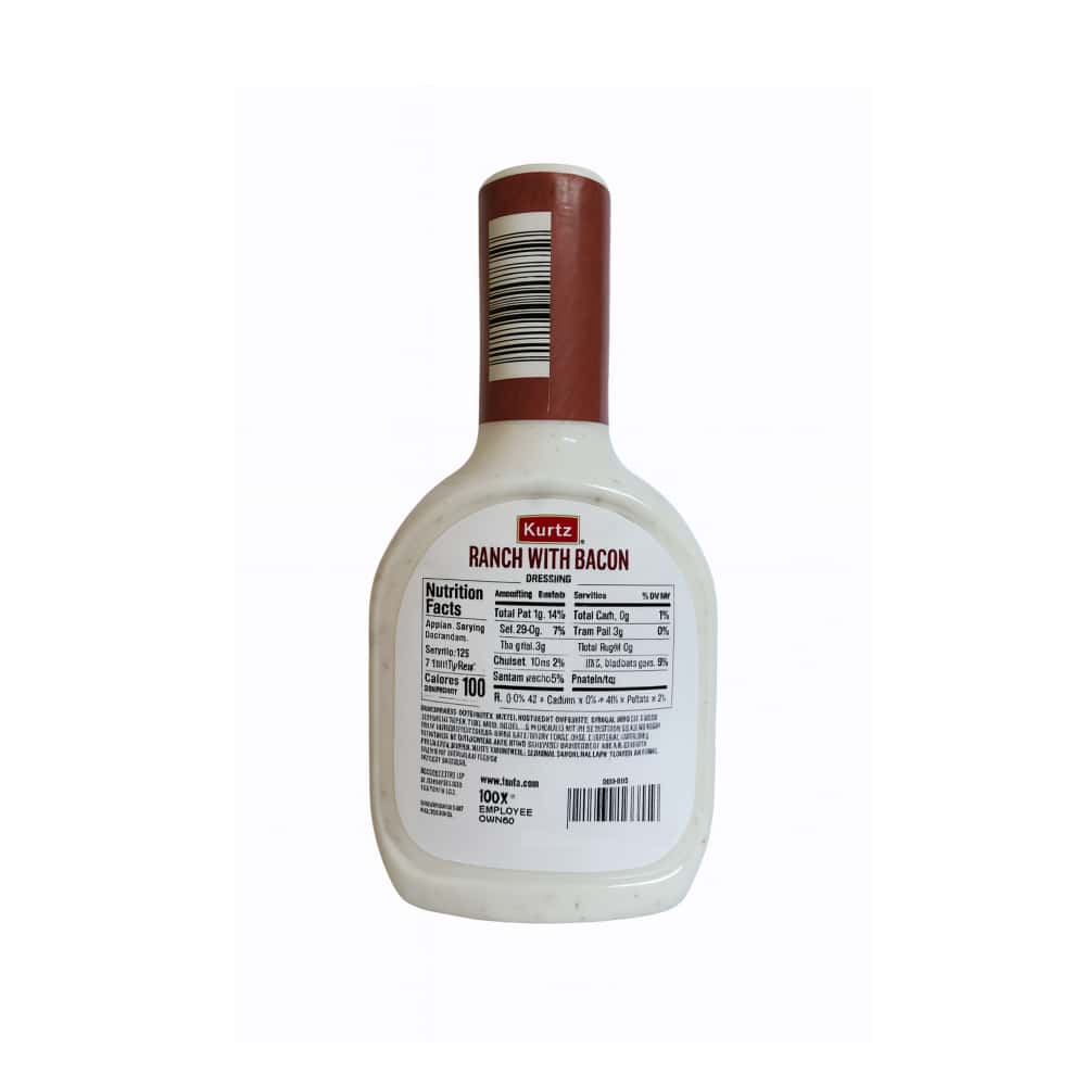 Aderezo ranch con tocino Kurtz (473 ml / 16 fl.oz) - Miniatura 9