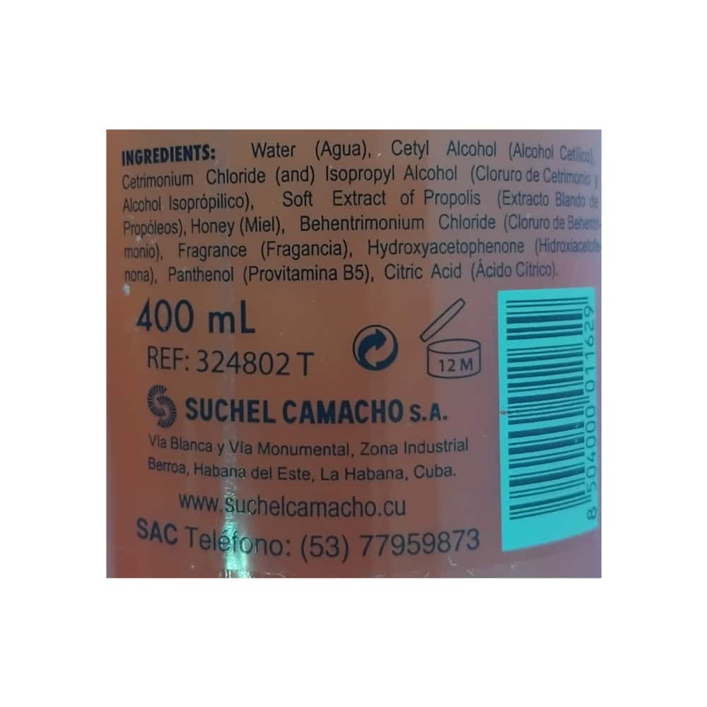 Acondicionador con miel de abejas y propóleos Natural Honey S&C (400 ml) - Miniatura 4