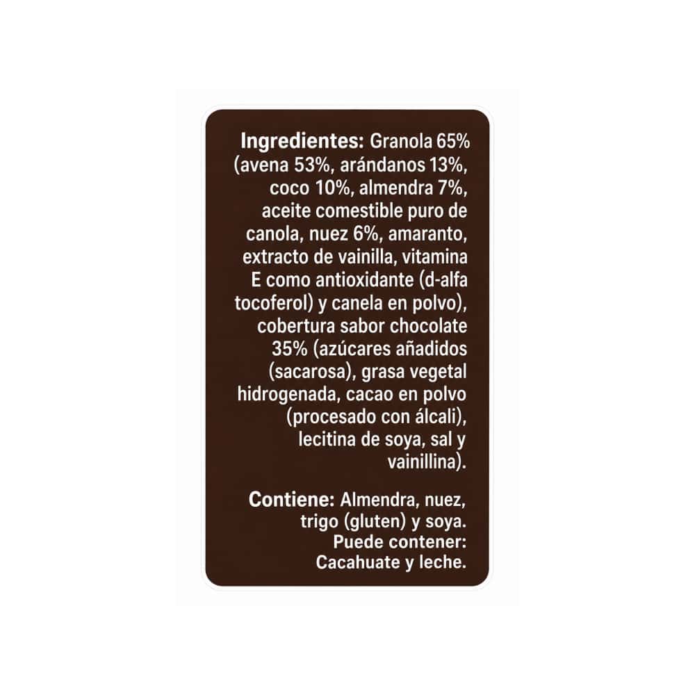 Bolita de granola con cobertura sabor chocolate Berry Nuts Clusters (180 g / 6.35 oz) - Miniatura 3