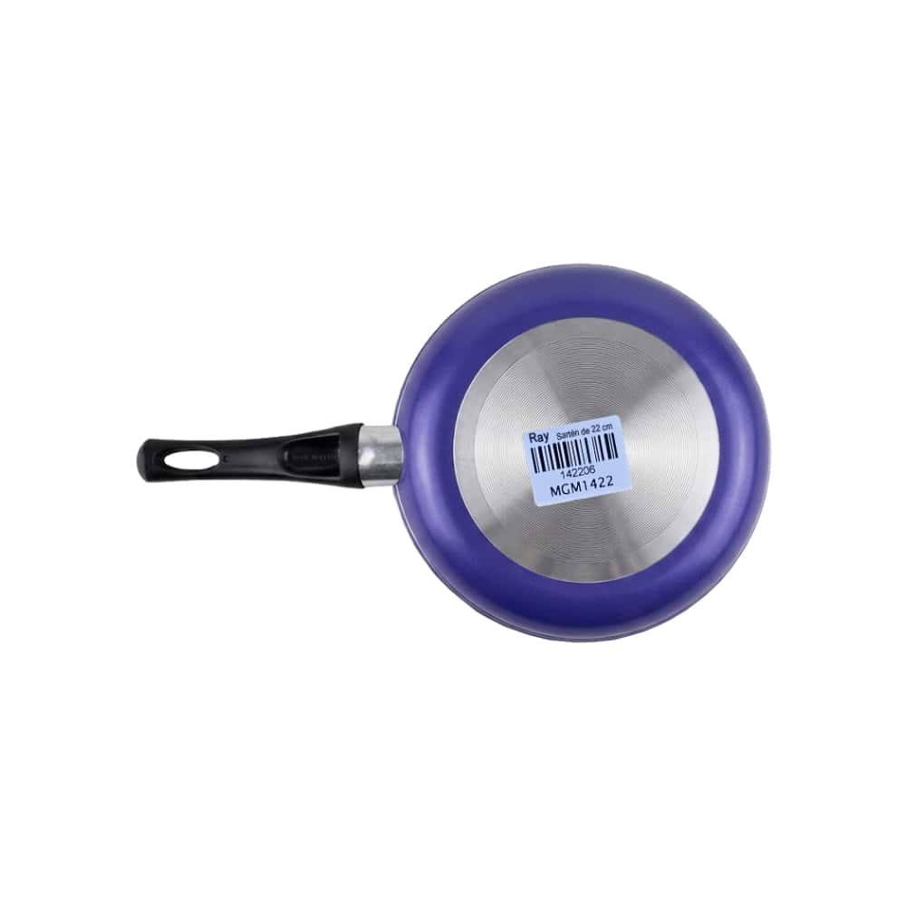 Sartén de 22 cm antiadherente esmaltado exterior azul Ray - Miniatura 2