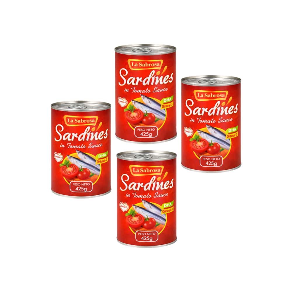 Sardinas en salsa de tomate La Sabrosa (4 x 425 g / 14.99 oz) - Miniatura 1