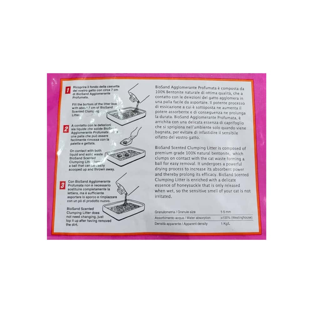 Arena sanitaria para gatos BioSand (5 kg / 11 lb) - Miniatura 3