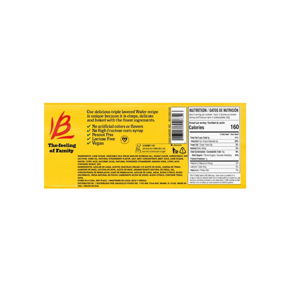 Sorbetos rellenos con crema sabor a fresa Bauducco (142 g / 5 oz) - Miniatura 8