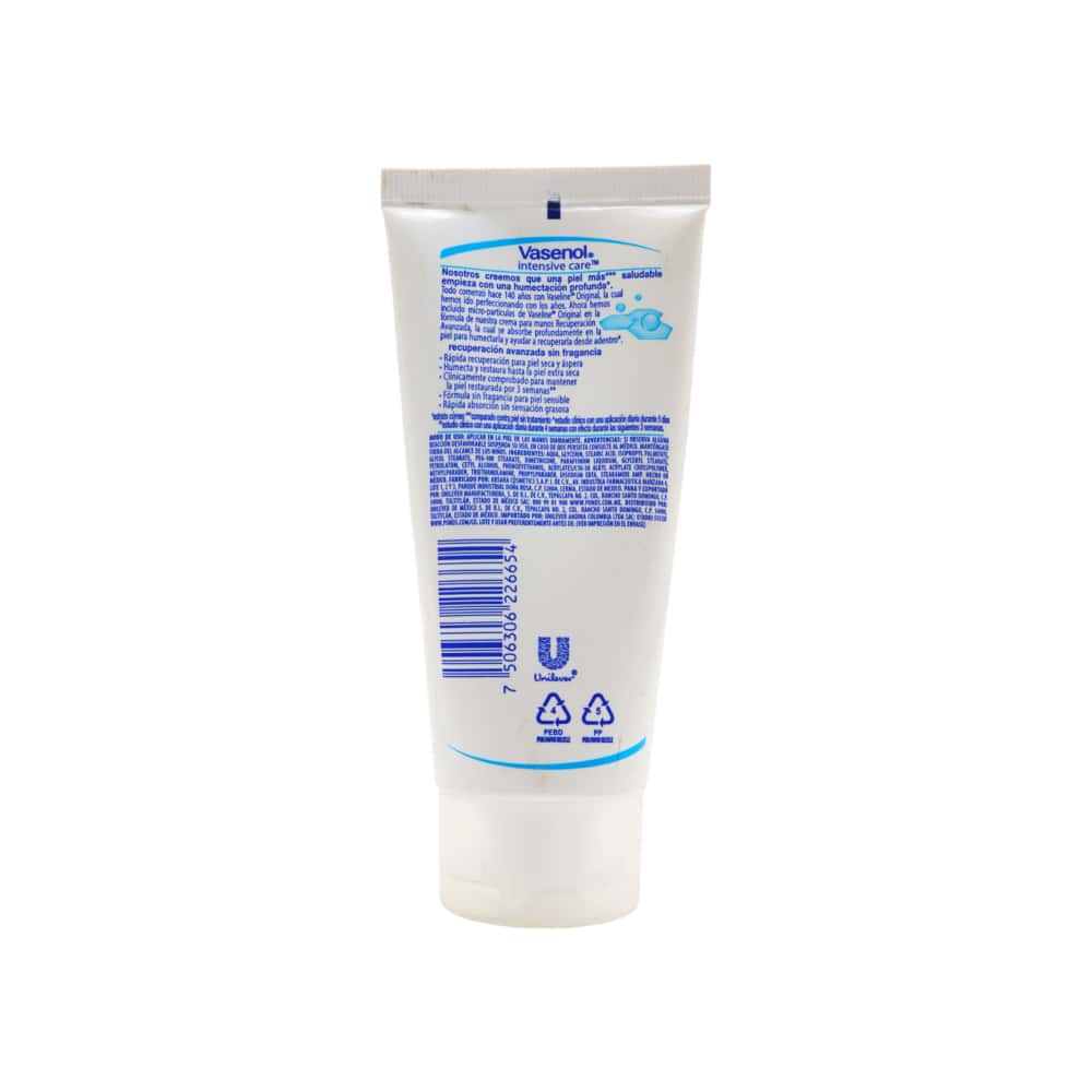Crema para manos sin fragancia Vasenol (75 ml) - Miniatura 3
