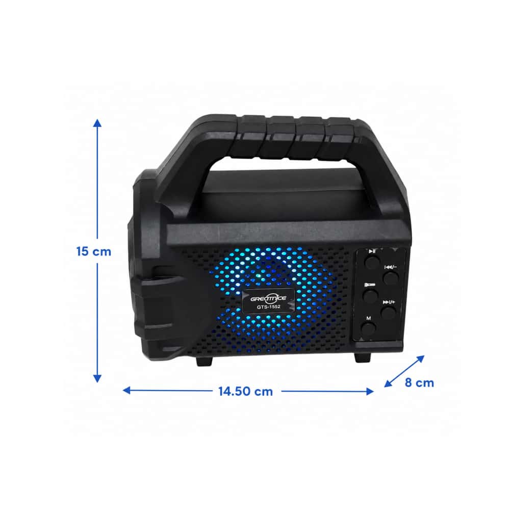 Bocina recargable con lámpara y panel solar Greatnice GTS-1552 - Miniatura 2