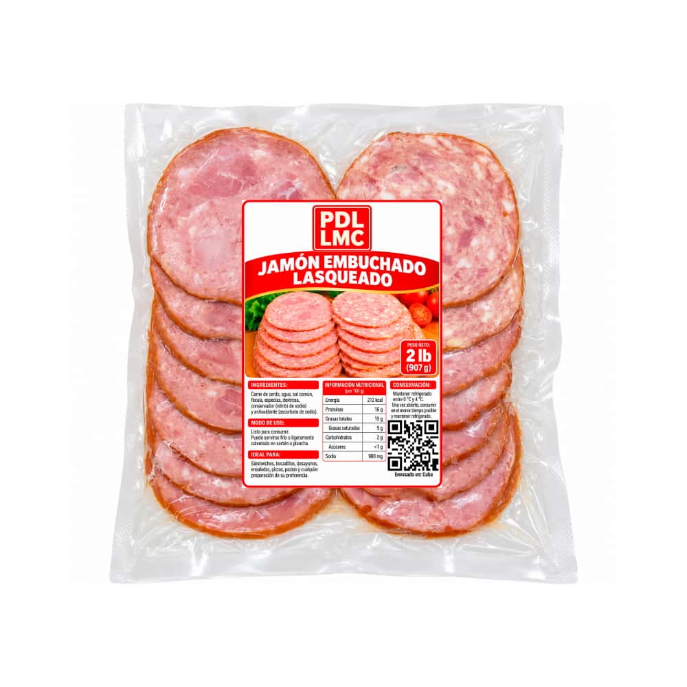 Jamón embuchado lasqueado PDL LMC (907 g / 2 lb) - Miniatura 1