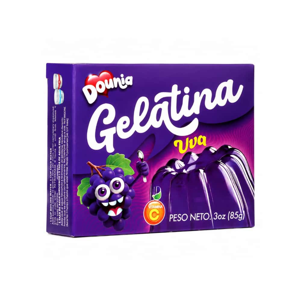 Gelatina con sabor a uva Dounia (85 g / 3 oz) - Miniatura 1