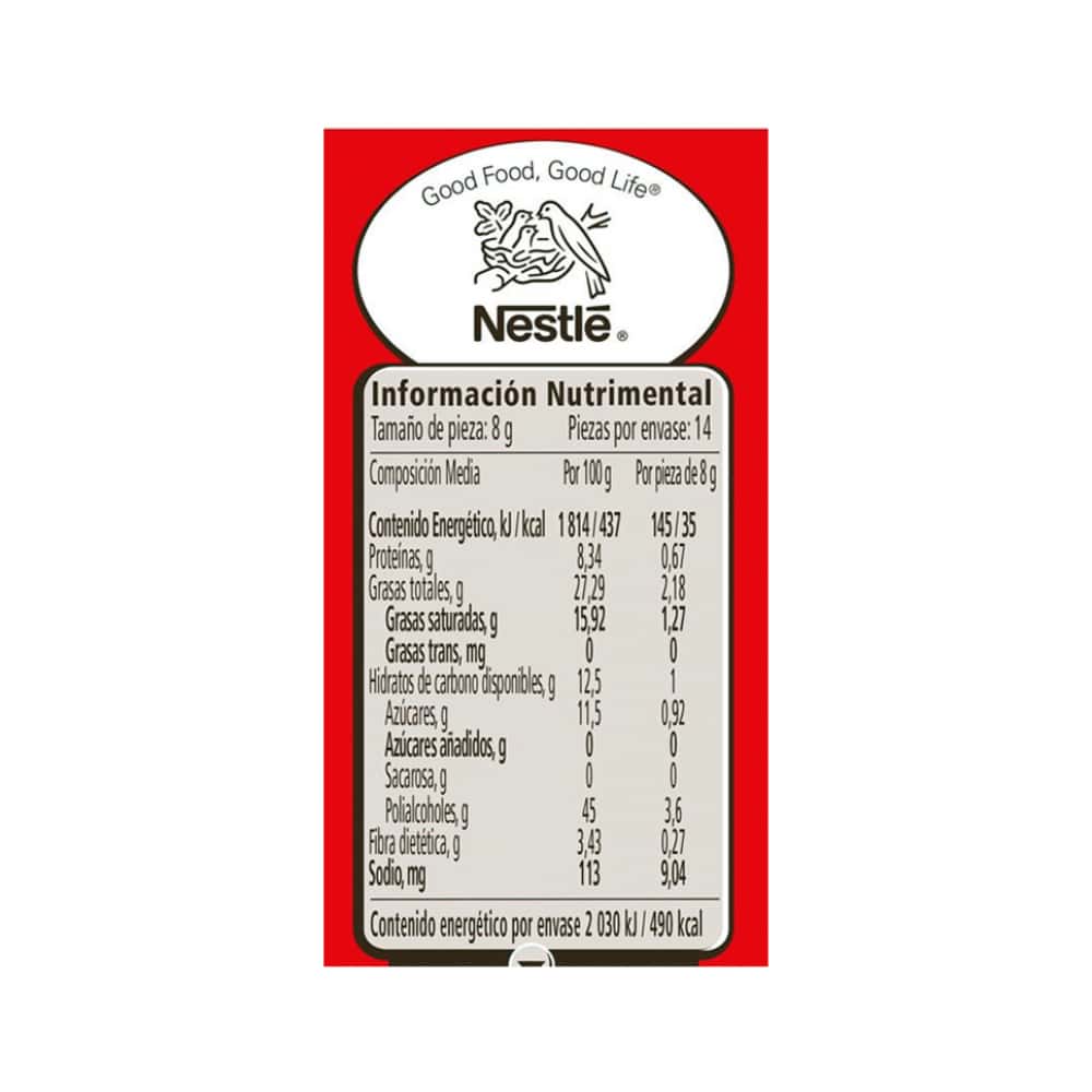 Barritas de chocolate con leche sin azúcar CarlosV (112 g / 3.95 oz) - Miniatura 6