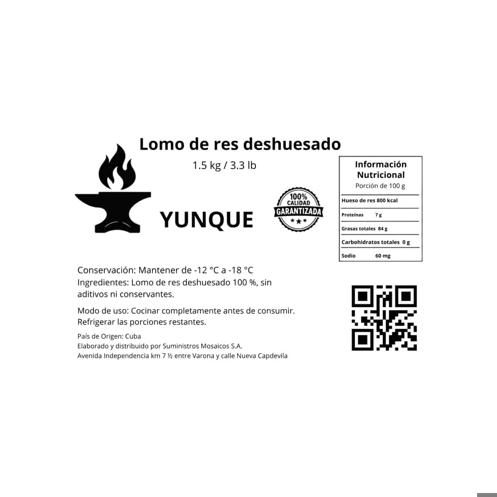 Lomo de res deshuesado Yunque (1.5 kg / 3.3 lb) - Miniatura 3