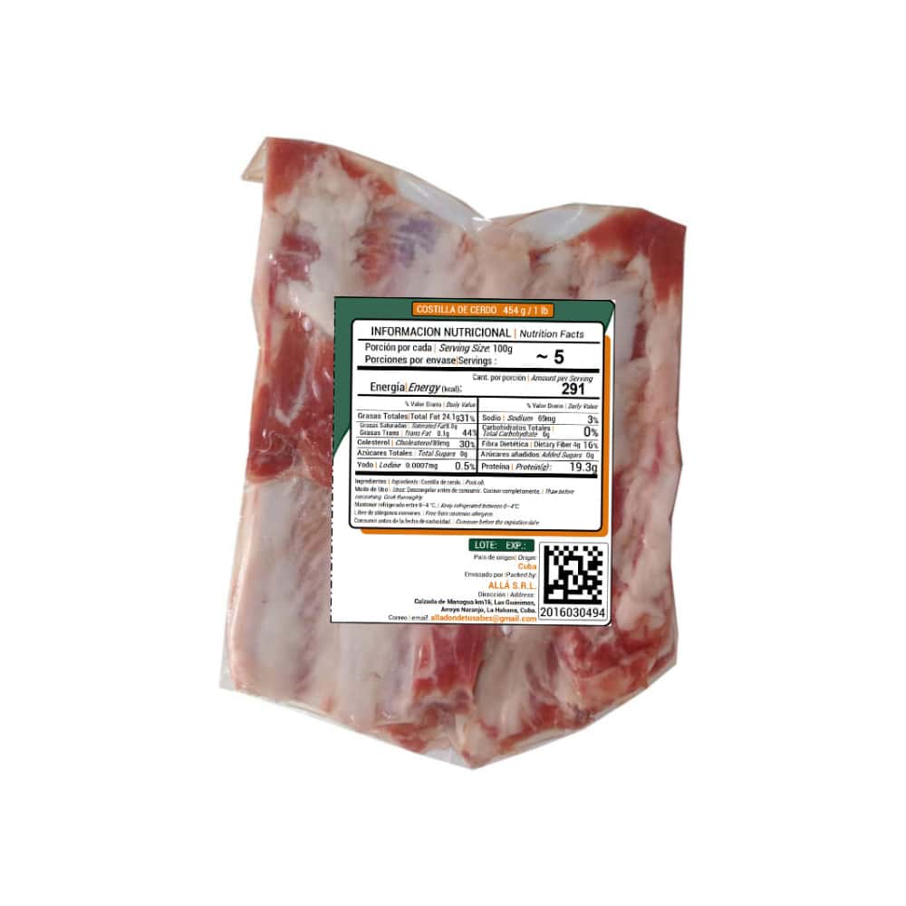 Costilla de cerdo ALLÁ (454 g / 1 lb) - Miniatura 4