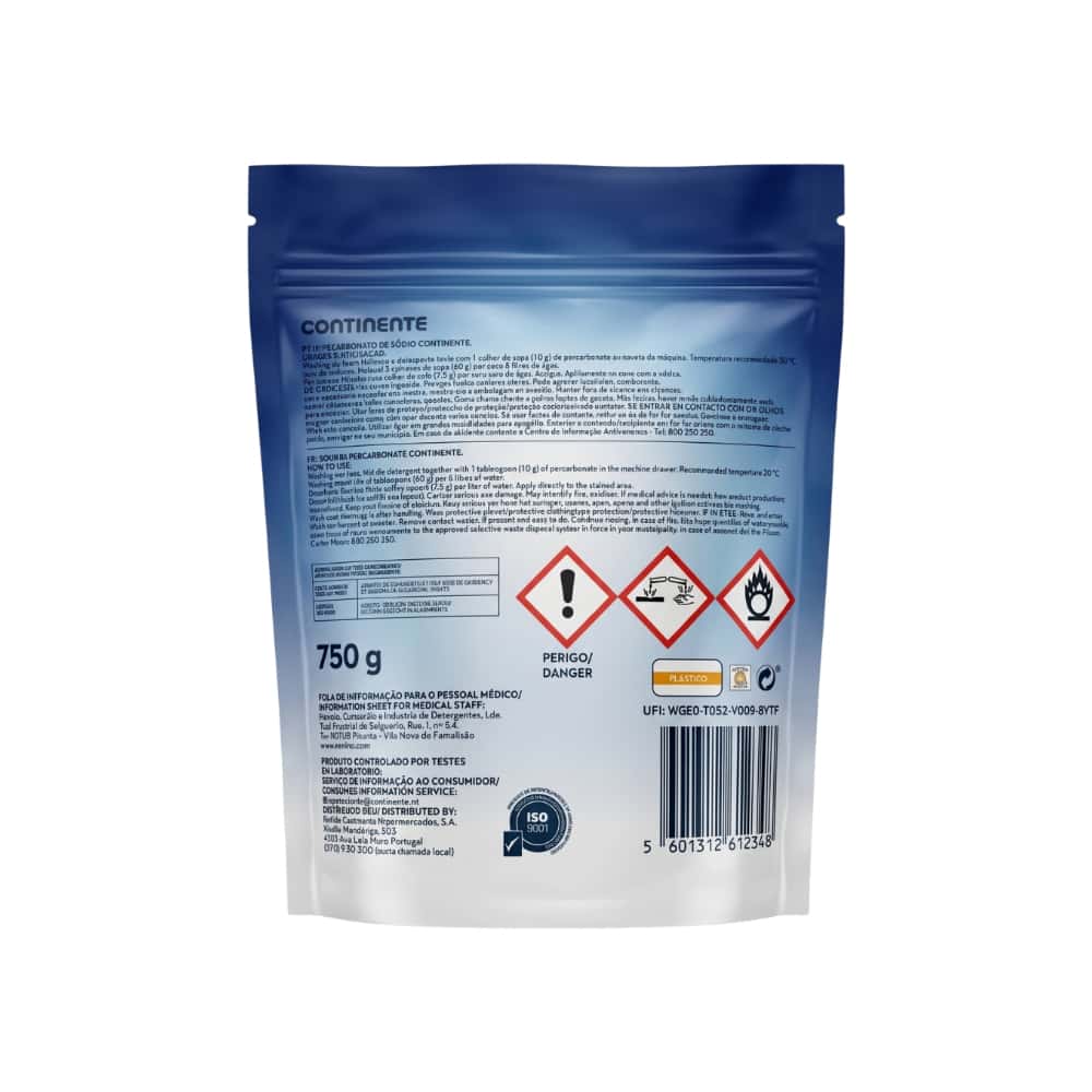 Percarbonato de sodio Continente (750 g / 1.65 lb) - Miniatura 2