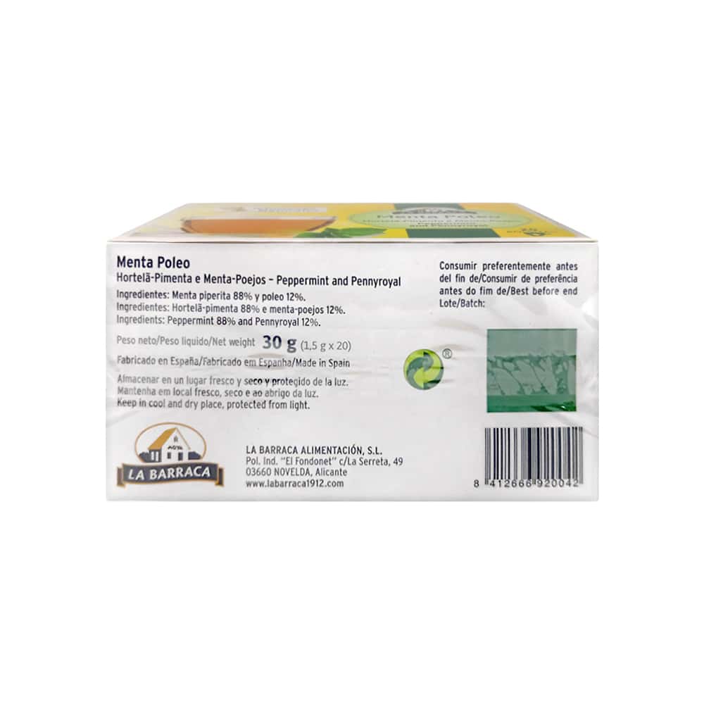 Té -infusiones- de Menta Poleo La Barraca (30 g / 1.06 oz) - Miniatura 2