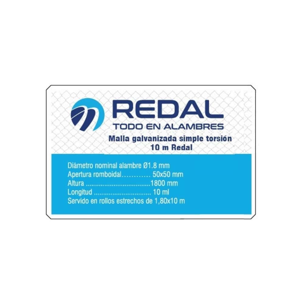 Malla galvanizada simple torsión 10 m Redal - Miniatura 3