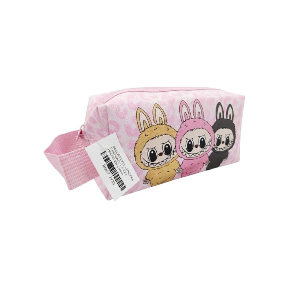 Lapicera o cartuchera rectangular con diseño de 3 Labubu Gutza - Miniatura 1