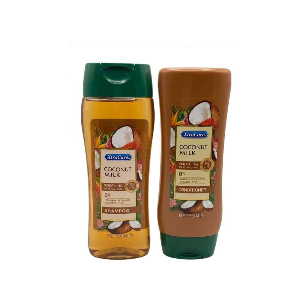 Juego de champú y acondicionador de leche de coco Xtracare (413 ml / 14 oz) - Miniatura 1